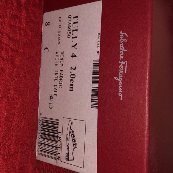 SALVATORE FERRAGAMO Tully Denim Fabric Sneaker - Picture 2 of 3